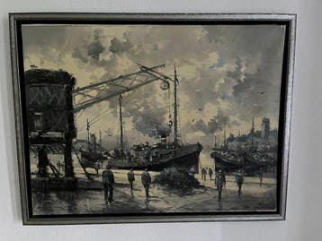 Walter Wurst (1905-1988) - Puerto, Argentinien