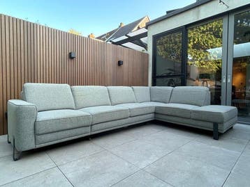 Xooon - Fauteuil - stof - L-zetel met slaapbank