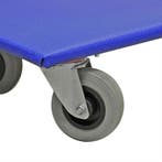 Meubelhondje 4 zwenkwielen streeploos rubber 100 mm, Ophalen of Verzenden, Nieuw
