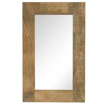 vidaXL Spiegel 50x80 cm massief mangohout, Huis en Inrichting, Verzenden, Nieuw
