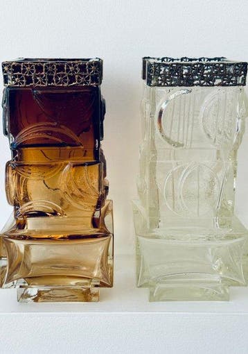 Sarpaneva - Vaas (2) - Glas, Brons, Antiek en Kunst
