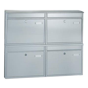 Rottner Brievenbussysteem BKS 4 Postkasten RVS, Verzenden, Nieuw