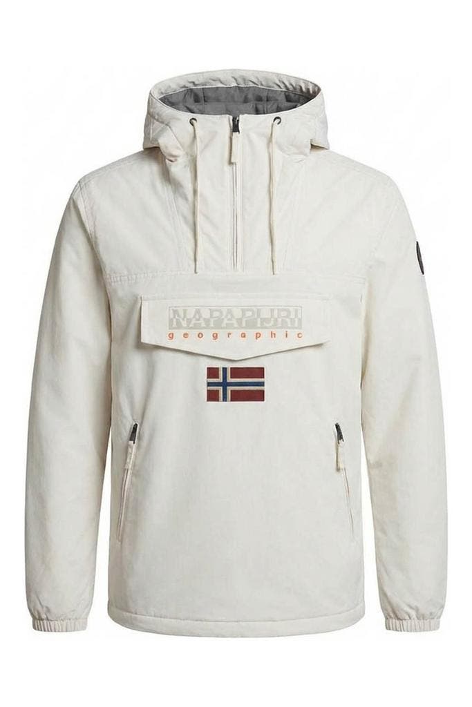 Napapijri Jas in maat L Wit, Kleding | Dames, Jassen | Winter, Wit, Zo goed als nieuw, Verzenden