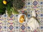 Elegante tafellaken voor grote banketten. Mediterraanse
