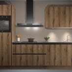 Goud eiken greeploze-keuken Manilla 21640, Huis en Inrichting, Verzenden, Nieuw