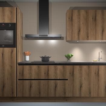 Goud eiken greeploze-keuken Manilla 21640, Huis en Inrichting, Keuken | Complete keukens, Verzenden