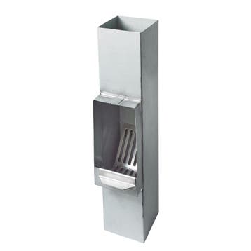 RHEINZINK Bladafscheider bladvanger 80mm vierkant blue-grey, Ophalen of Verzenden, Nieuw
