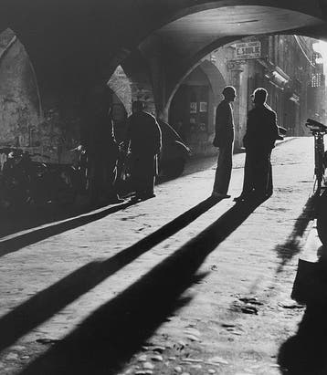 Jean Ribiere (1922 - 1989) - Conversation au crépuscule -