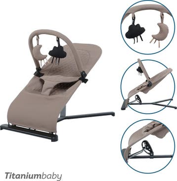 Titaniumbaby Wipstoel SOLID Suzy Lush Taupe inclusief, Verzenden, Nieuw