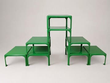Artemide - Vico Magistretti - Set bijzettafels (8) -
