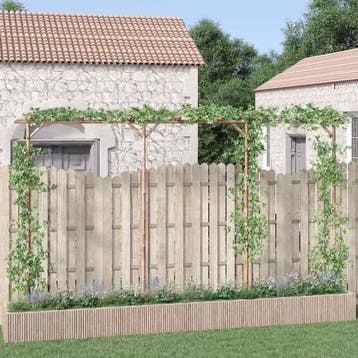 vidaXL Pergola 385x40x205 cm bamboe, Verzenden, Nieuw