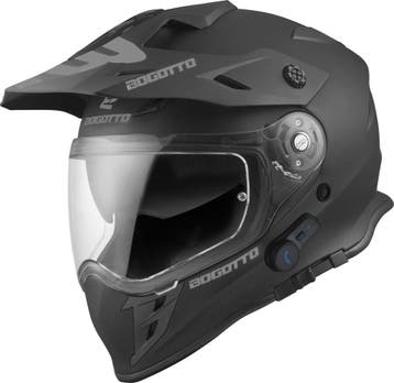 Bogotto H331 BT Bluetooth Mat Zwart Enduro Helm, Nieuw met kaartje, Overige merken, Heren, Offroadhelm