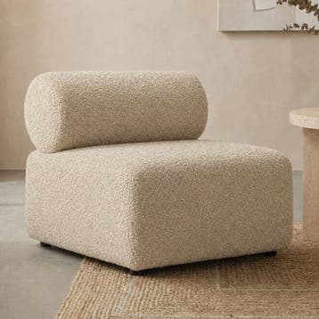 *WOONWINKEL* Fauteuil Met Ronde Rugleuning Ivoor, Huis en Inrichting, Fauteuils, Verzenden, Nieuw