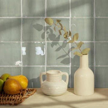 Wandtegel Groen 13x13cm (Muurtegels, Muur- en plafondtegels), Nieuw, Minder dan 20 cm, 10 m² of meer, Wandtegels