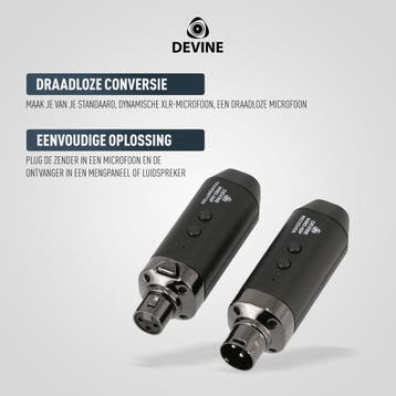 Devine WMD-58P draadloos plug-in microfoonsysteem met, Verzenden, Nieuw