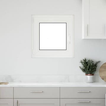 vidaXL Kleur binnenkant kelderraam Wit RISOR 60 x 60 cm, Doe-het-zelf en Verbouw, Verzenden, Nieuw