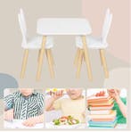 Kinder Speeltafel met 2 Stoelen Hout voor Leren en Spelen, Verzenden, Nieuw