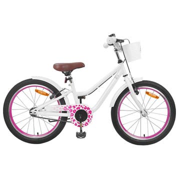 vidaXL Kinderfiets 18 Inch voor 5-7 jaar Wit, Verzenden, Nieuw