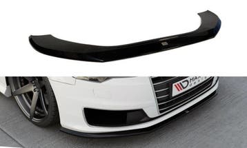 Voorspoiler Audi A6 C7 Carbon Look, Ophalen of Verzenden, Nieuw