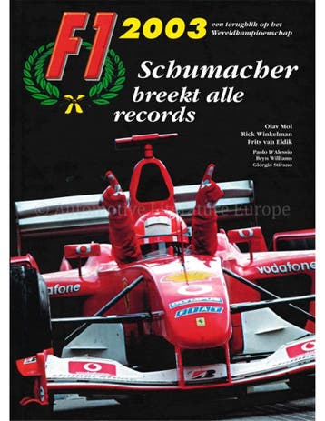F12003 EEN TERUGBLIK OP HET WERELDKAMPIOENSCHAP (NL), Boeken, Nieuw, Author