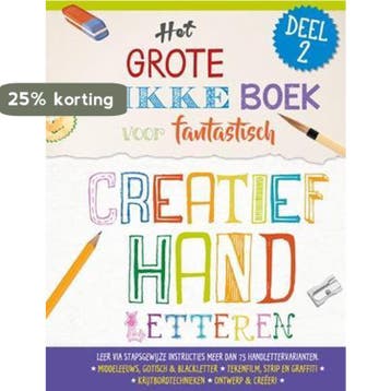 Het grote dikke boek voor fantastisch creatief handletteren, Verzenden, Zo goed als nieuw