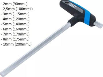 Screwdriver with T-Handle internal Hexagon, Verzenden, Nieuw