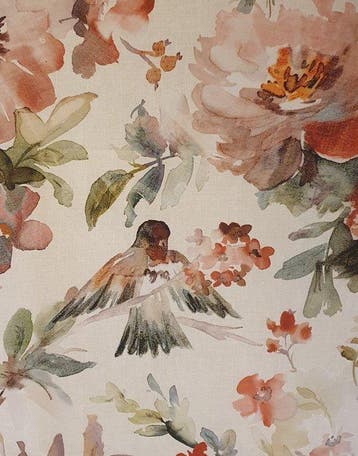 Exclusieve Art Nouveau-stof met kolibrie - 300x280 cm -