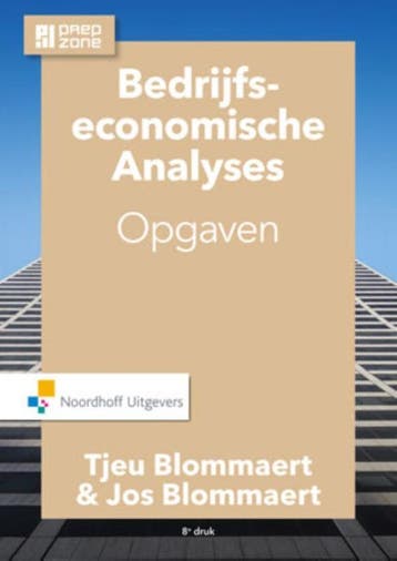 Bedrijfseconomische analyses Opgaven / Opgaven 9789001867225, Verzenden, Gelezen, A.M.M. Blommaert