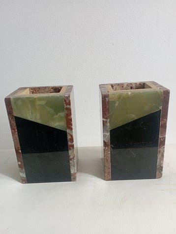 Boekensteunen (2) - Marmer