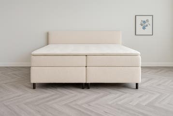 Opberg Boxspring - Eefje - Teddy - Beige - 180 x 210 cm, Verzenden, 180 cm, 210 cm, Beige