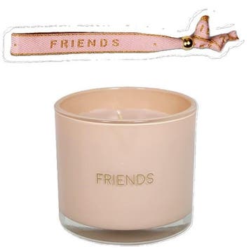 MyFlame GEURKAARS MET WENS-ARMBAND - FRIENDS, Huis en Inrichting, Woonaccessoires | Kandelaars en Kaarsen, Ophalen of Verzenden