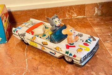Rico - Blikken speelgoedauto - Auto Tom y Jerry - 1970-1980