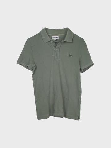 LACOSTE Polo Shirt Heren maat XS Sage Green Vintage, Kleding | Heren, Overige kleuren, Ophalen of Verzenden, Gedragen, LACOSTE