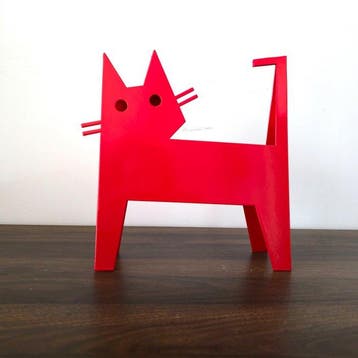 José Soler Art - The Cat KH. Red - No Reserve