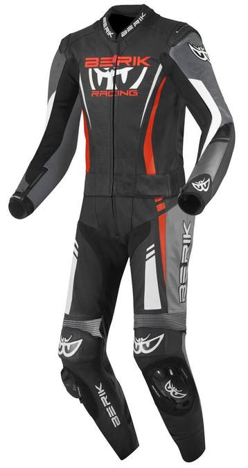 Berik Absolute GP2 Zwart Grijs Rood 2-Delig Motorpak, Nieuw met kaartje, Berik, Heren, Combipak