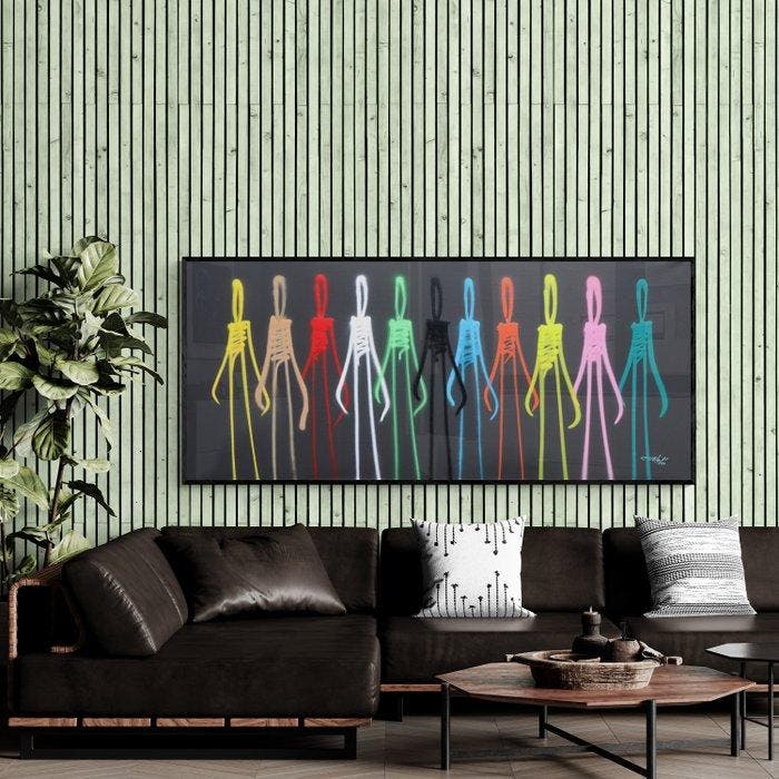 RAM - Deep Connections - Black Background #1 - XXL size, Antiek en Kunst, Kunst | Schilderijen | Modern