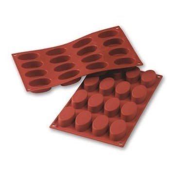 Siliconen Bakvorm Ovaal 55x33x20mm (16), Verzenden, Nieuw
