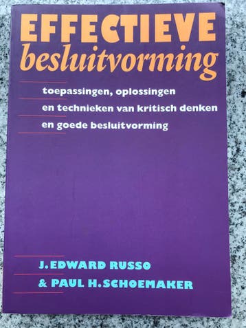 Effectieve besluitvorming, Gelezen, Verzenden, J. Edward Russo , Overige onderwerpen
