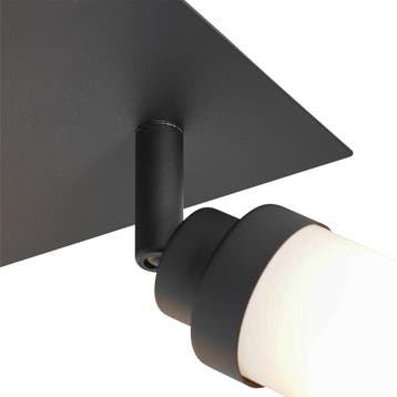 Moderne badkamer spot zwart 4-lichts IP44 - Japie, Verzenden, Nieuw