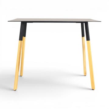 Bejot Orte bartafel, 135x67,5cm, 109 hoog, zwart-eiken, Overige plaatsen, Ophalen of Verzenden, Gebruikt, Stoel
