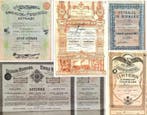 Hongarije, Roemenië, Servië. 35 aandelen en obligaties uit