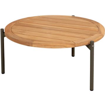Yoga lounge tuintafel 73xH35 cm aluminium terre 4 Seasons, Tuin en Terras, Tuintafels, Ophalen of Verzenden, Nieuw