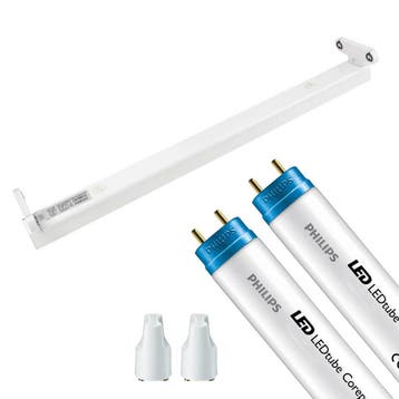 LED TL Armatuur met T8 Buis - Aigi Dybolo - 60cm Dubbel -, Ophalen of Verzenden, Nieuw, Overige fittingen
