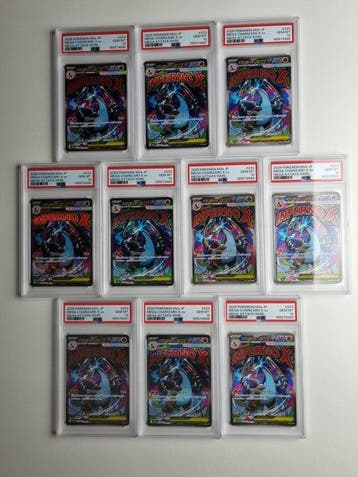 Pokémon - 10 Graded card - Charizard X ex mega attack, Nieuw