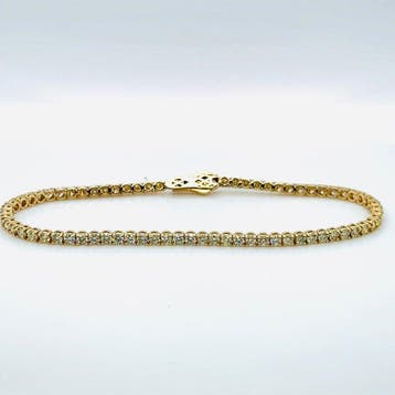Armband - 14 karaat Geel goud - 2.85ct. tw. Diamant, Nieuw