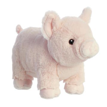 Varkens knuffel - pluche - roze - 24 cm - biggetje, Verzenden, Nieuw