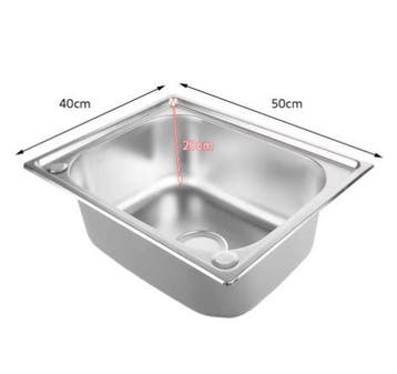 Compacte RVS Spoelbak voor Keuken, Garage en Tuin, Huis en Inrichting, Verzenden, Nieuw