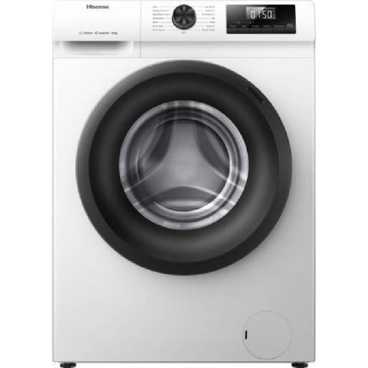 Nieuwe Hisense wasmachine 10KG  label A met stoom WF1Q1041BW, Witgoed en Apparatuur, Wasmachines, 1200 tot 1600 toeren, 10 kg of meer