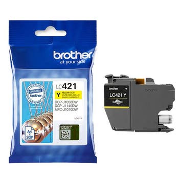 Brother LC-421Y inktcartridge geel (origineel), Verzenden, Nieuw, Cartridge, Brother