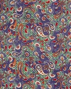 Chiffon Paisley Paars, Nieuw, Paars